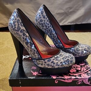 Cupid Cheetah Print Platforms